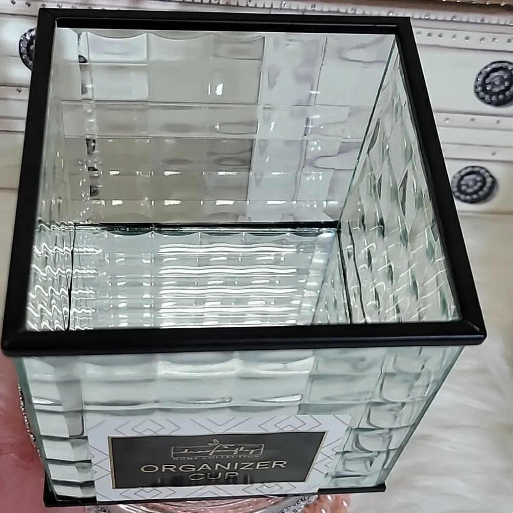 DRAGONFLY Home Collection Organizer Cup with Glass & Mirror